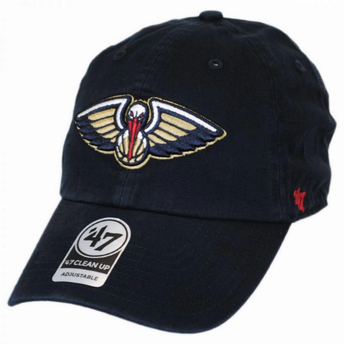 New Orleans Pelicans NBA Clean Up Strapback Baseball Cap Dad Hat