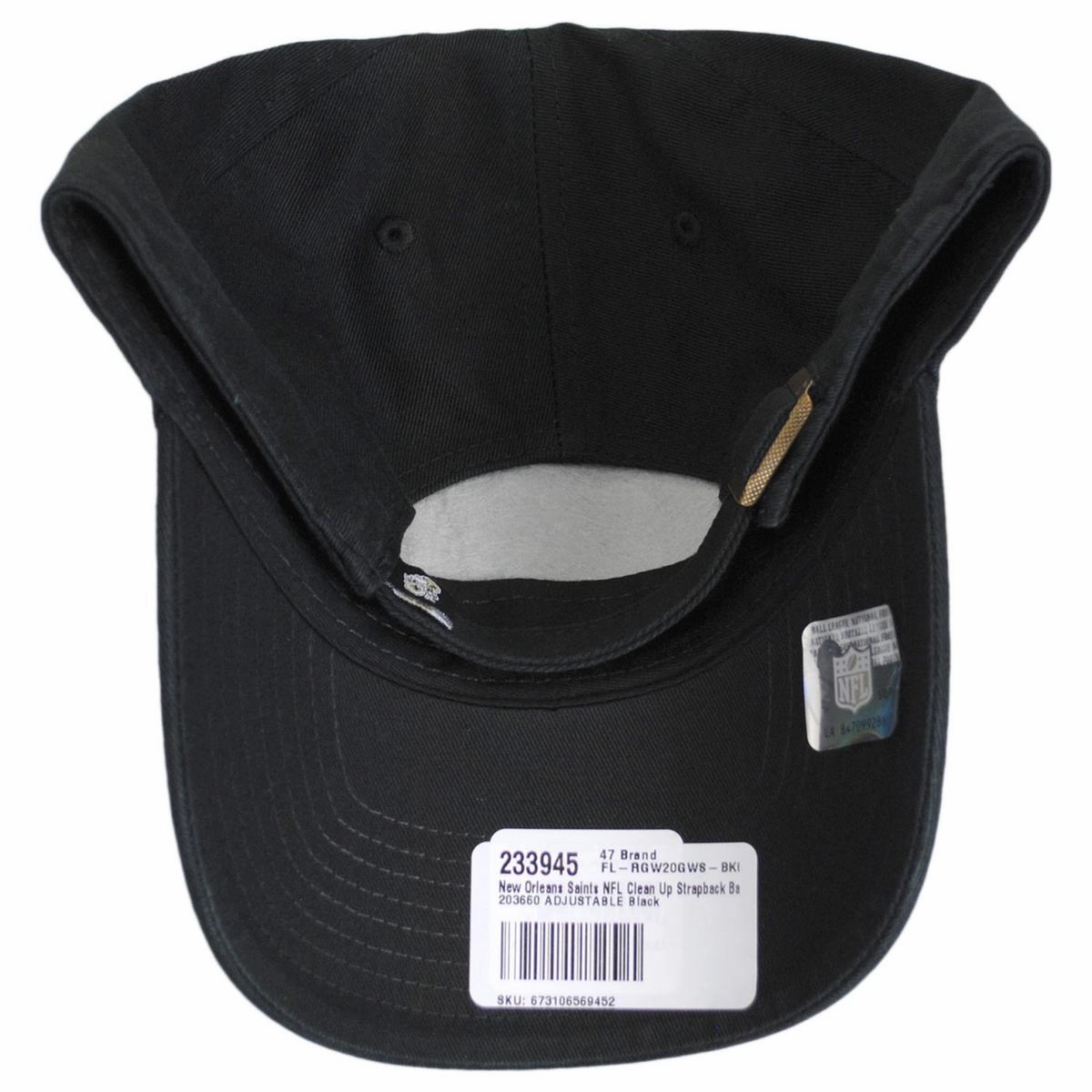 New Orleans Saints NFL Clean Up Strapback Baseball Cap Dad Hat