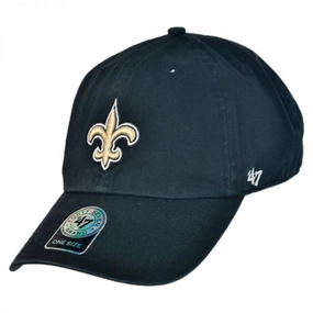 New Orleans Saints NFL Clean Up Strapback Baseball Cap Dad Hat