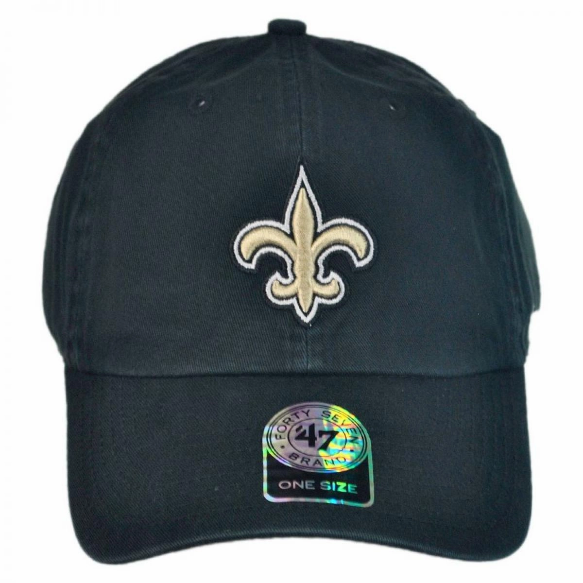 New Orleans Saints NFL Clean Up Strapback Baseball Cap Dad Hat