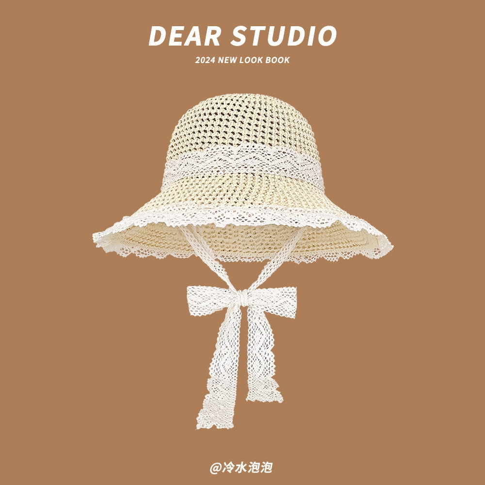 New Straw Sun Hat Wide Brim Fisherman Hat