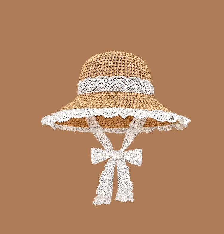 New Straw Sun Hat Wide Brim Fisherman Hat