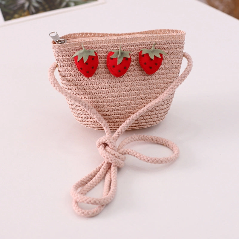 New Wide Brim Hat Girls' Sweet Bag Set Family Summer Vacation Beach