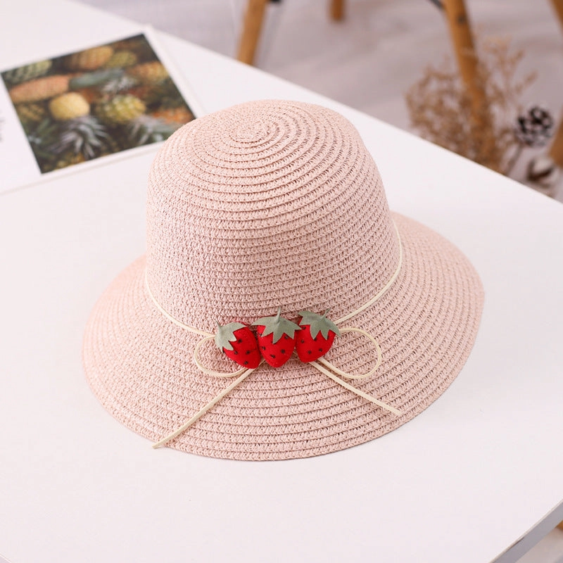 New Wide Brim Hat Girls' Sweet Bag Set Family Summer Vacation Beach
