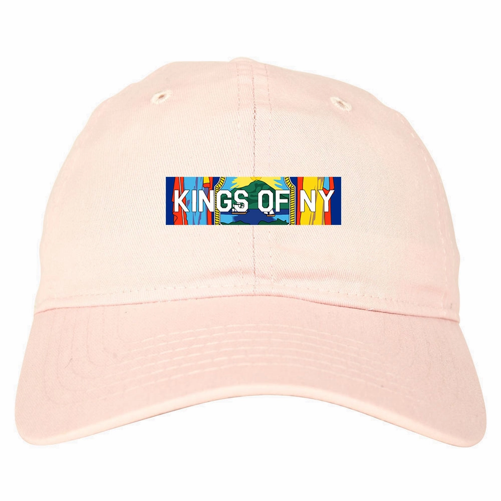 New York Flag Box Logo Mens Dad Hat