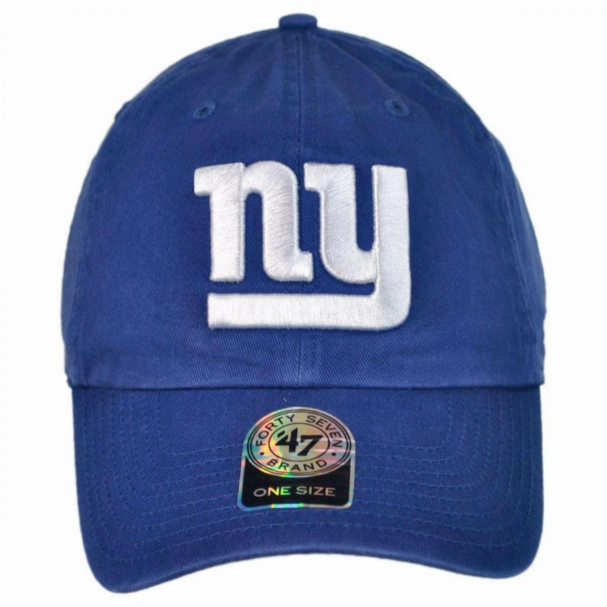 New York Giants NFL Clean Up Strapback Baseball Cap Dad Hat