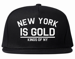New York Is Gold Snapback Hat Cap