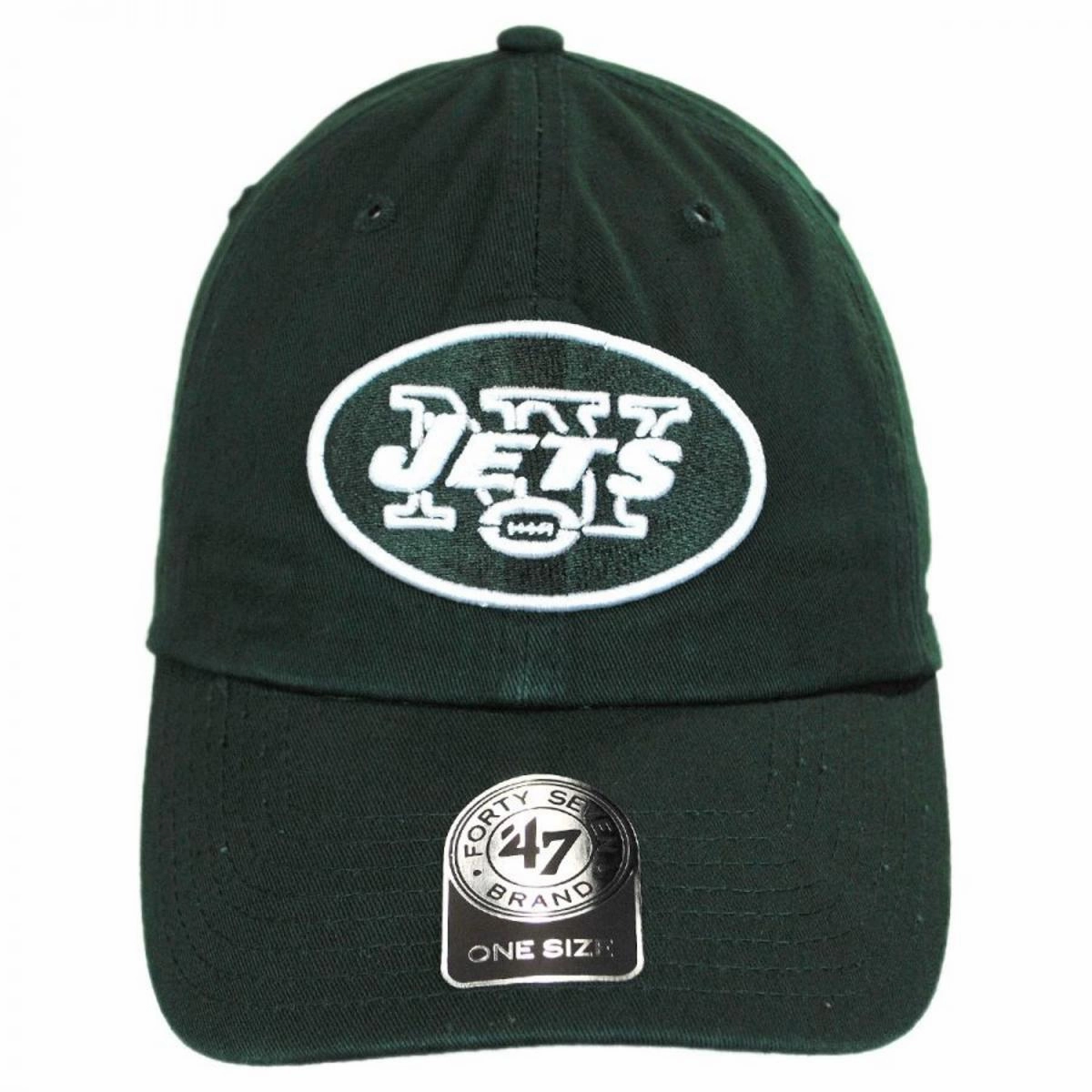 New York Jets NFL Clean Up Strapback Baseball Cap Dad Hat