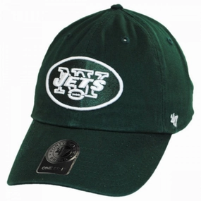 New York Jets NFL Clean Up Strapback Baseball Cap Dad Hat