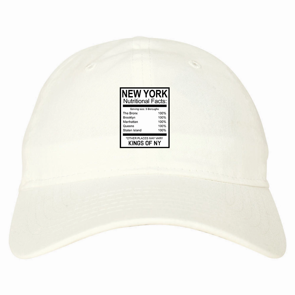 New York Nutritional Facts Dad Hat
