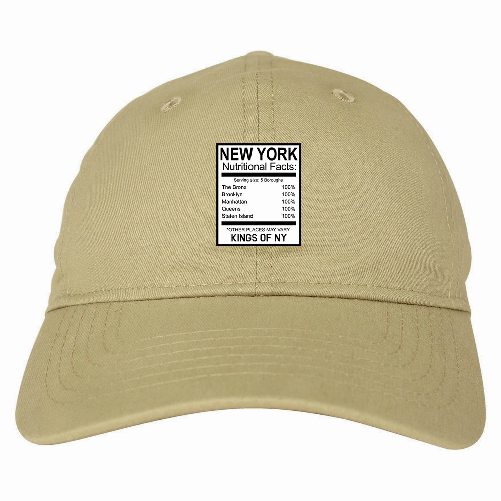 New York Nutritional Facts Dad Hat
