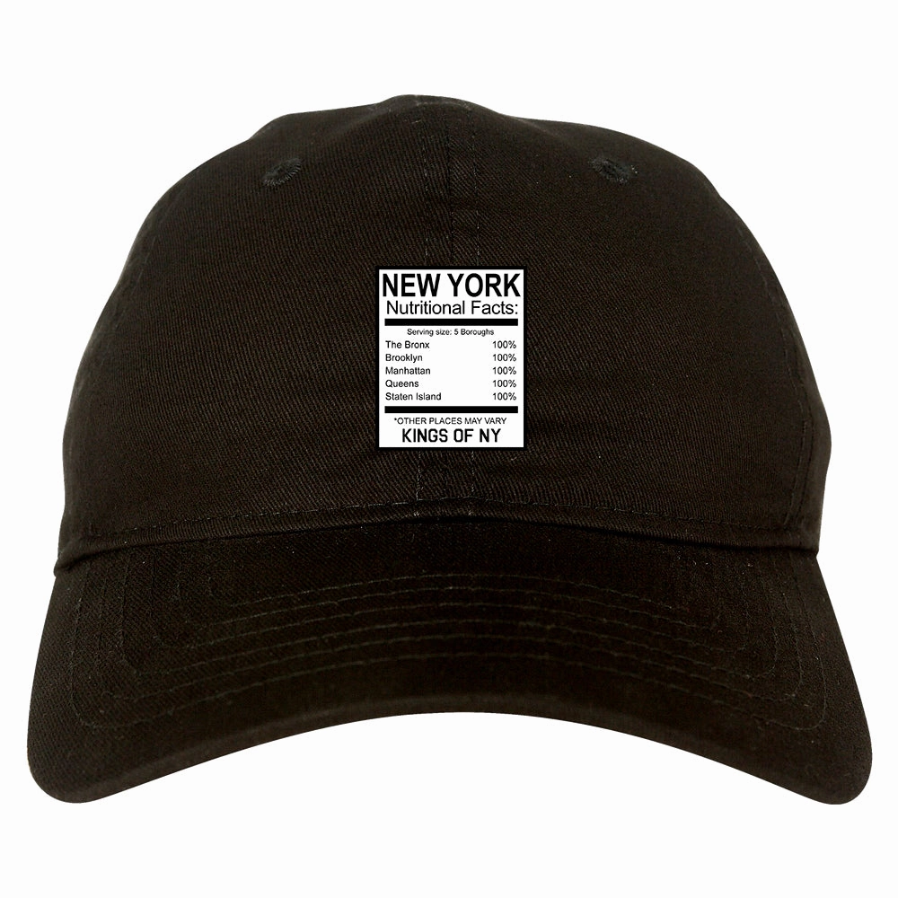 New York Nutritional Facts Dad Hat