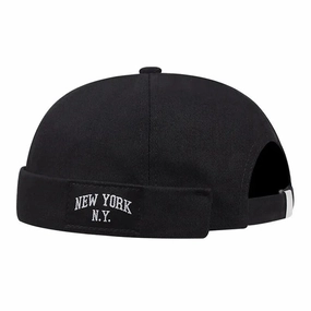 New York NY Black Docker Cap