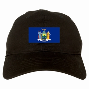 New York State Flag NY Chest Mens Dad Hat