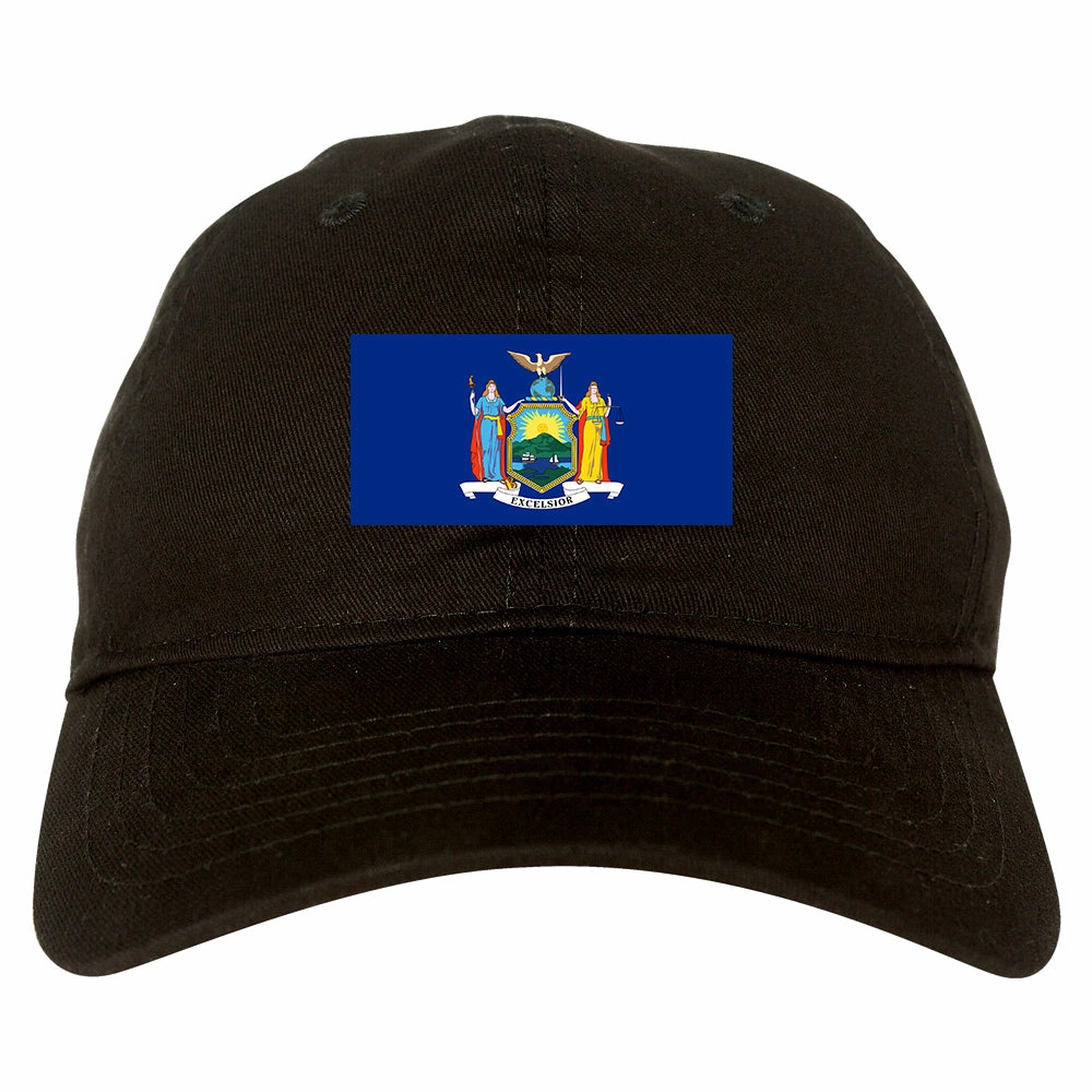New York State Flag NY Chest Mens Dad Hat