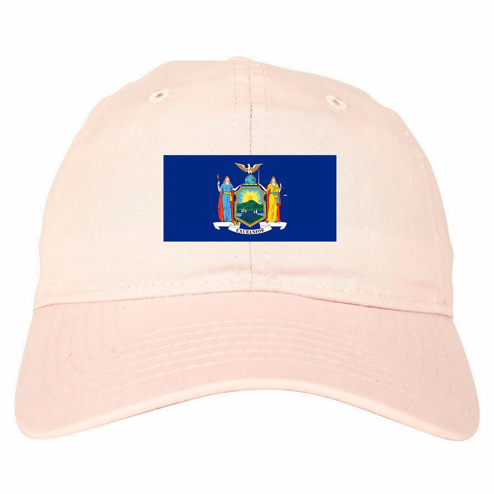 New York State Flag NY Chest Mens Dad Hat