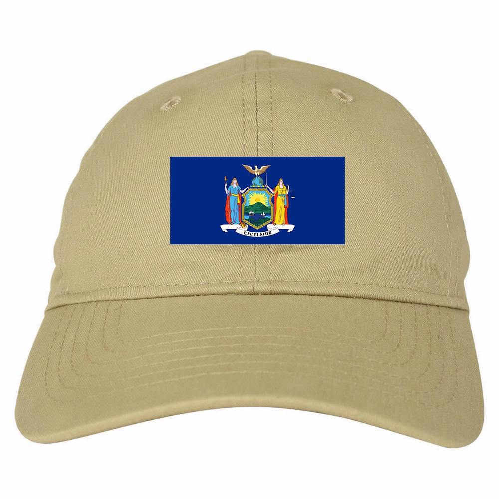 New York State Flag NY Chest Mens Dad Hat