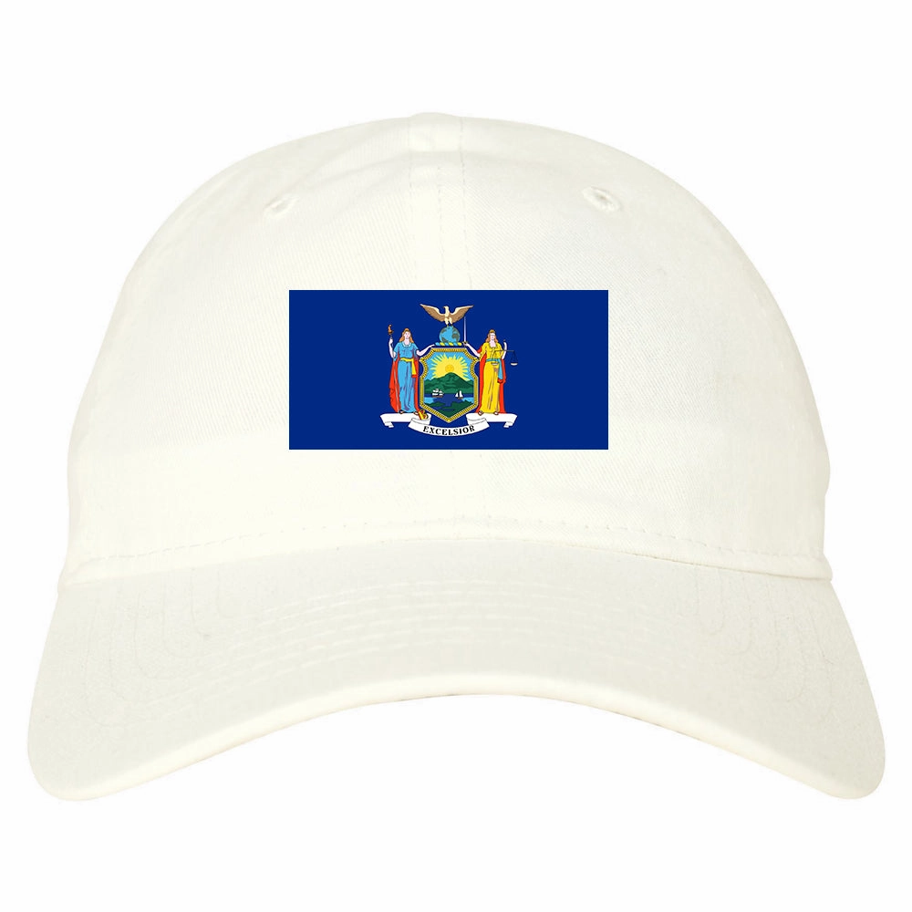 New York State Flag NY Chest Mens Dad Hat