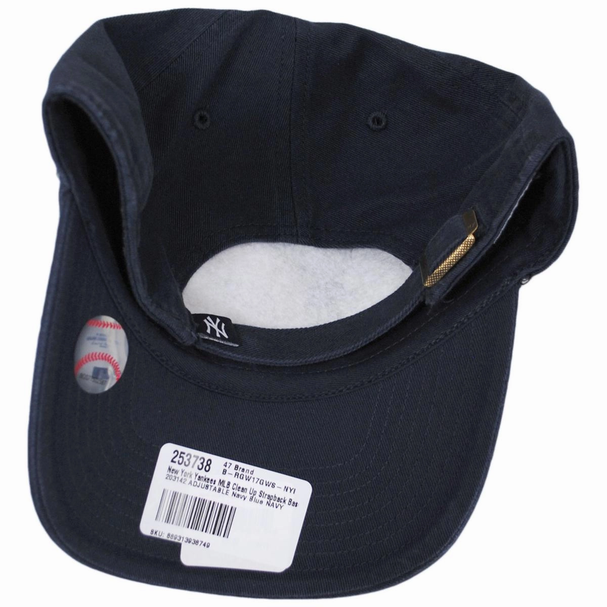 New York Yankees MLB Clean Up Strapback Baseball Cap Dad Hat