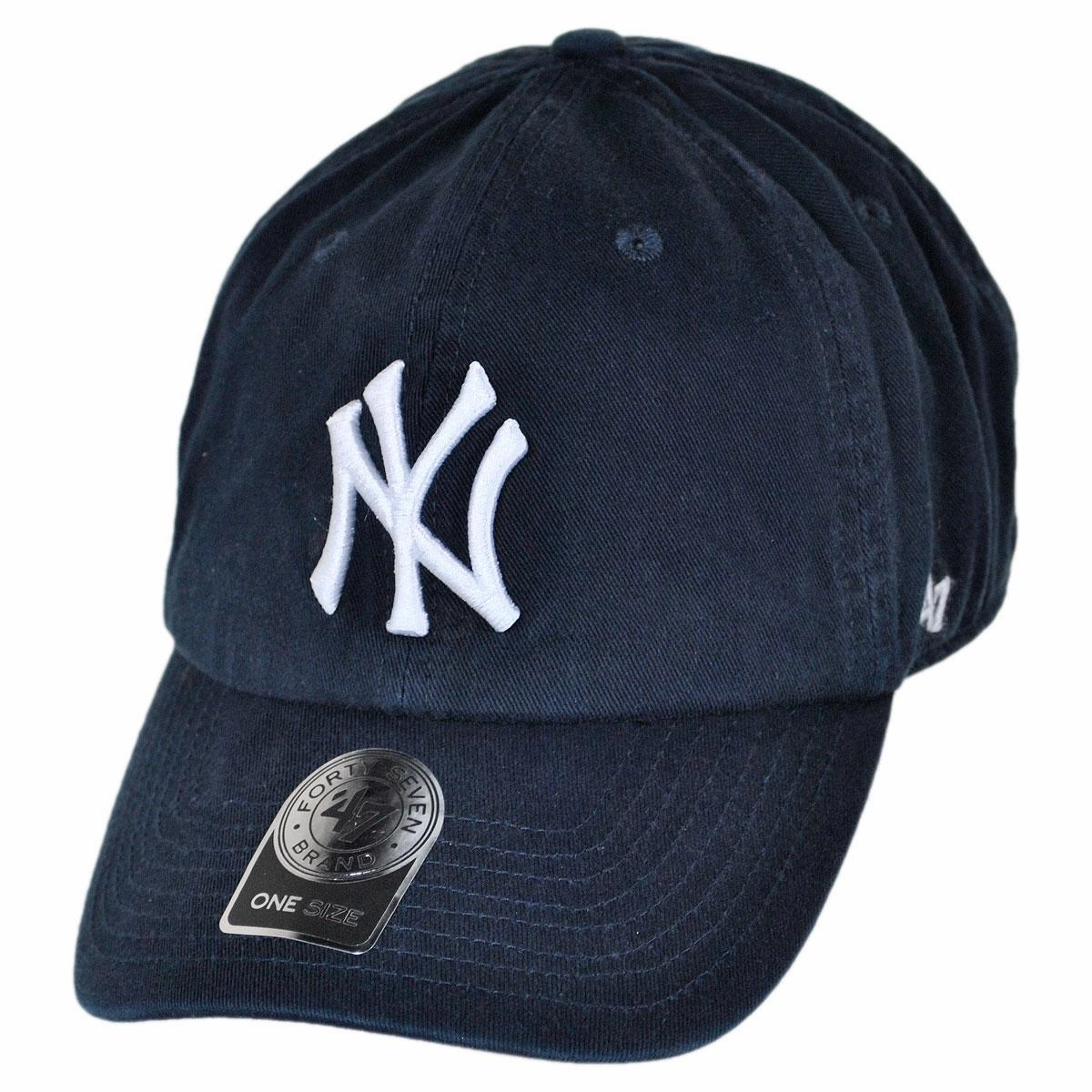 New York Yankees MLB Clean Up Strapback Baseball Cap Dad Hat