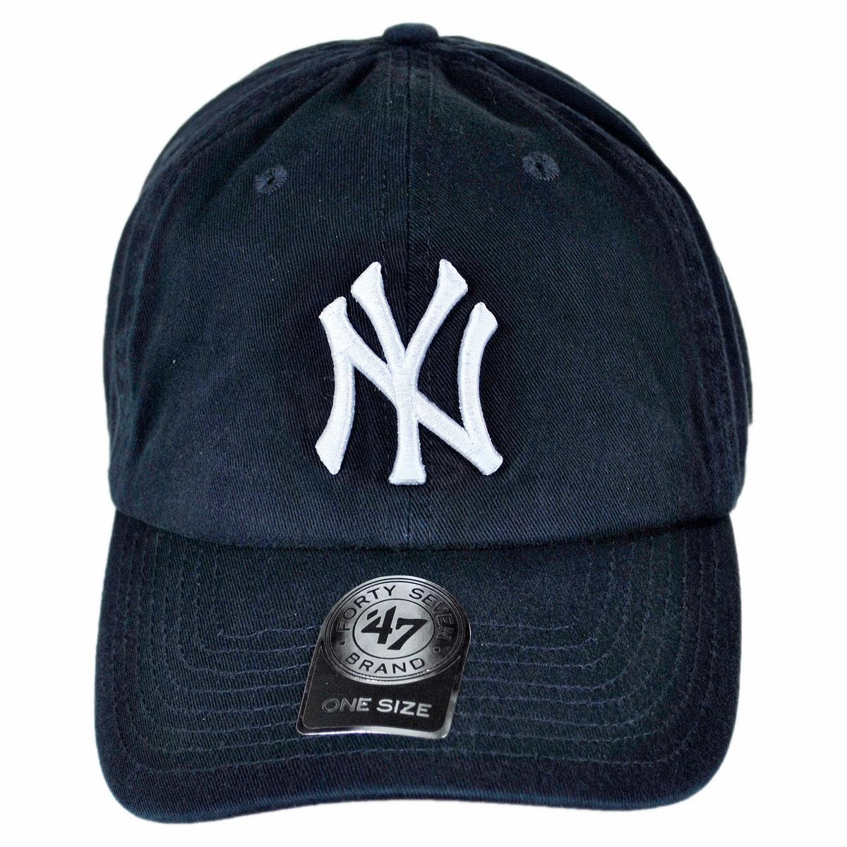 New York Yankees MLB Clean Up Strapback Baseball Cap Dad Hat