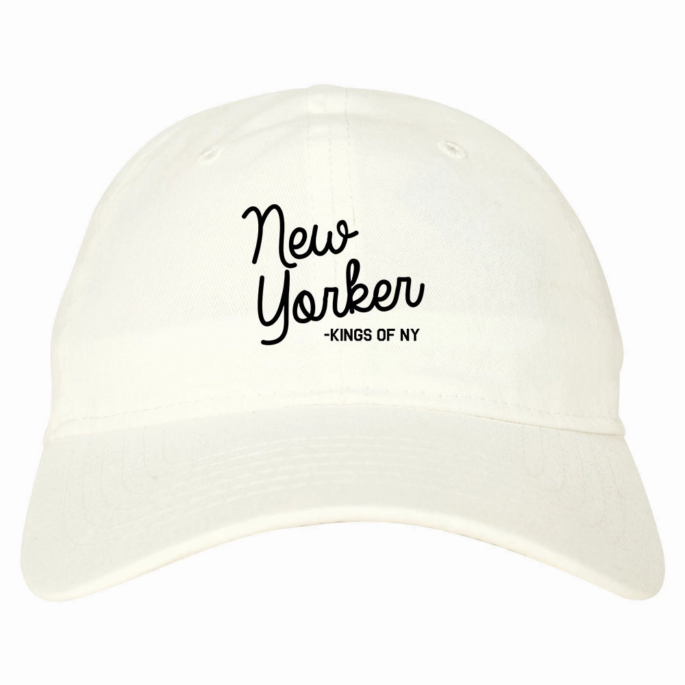 New Yorker Script Mens Dad Hat