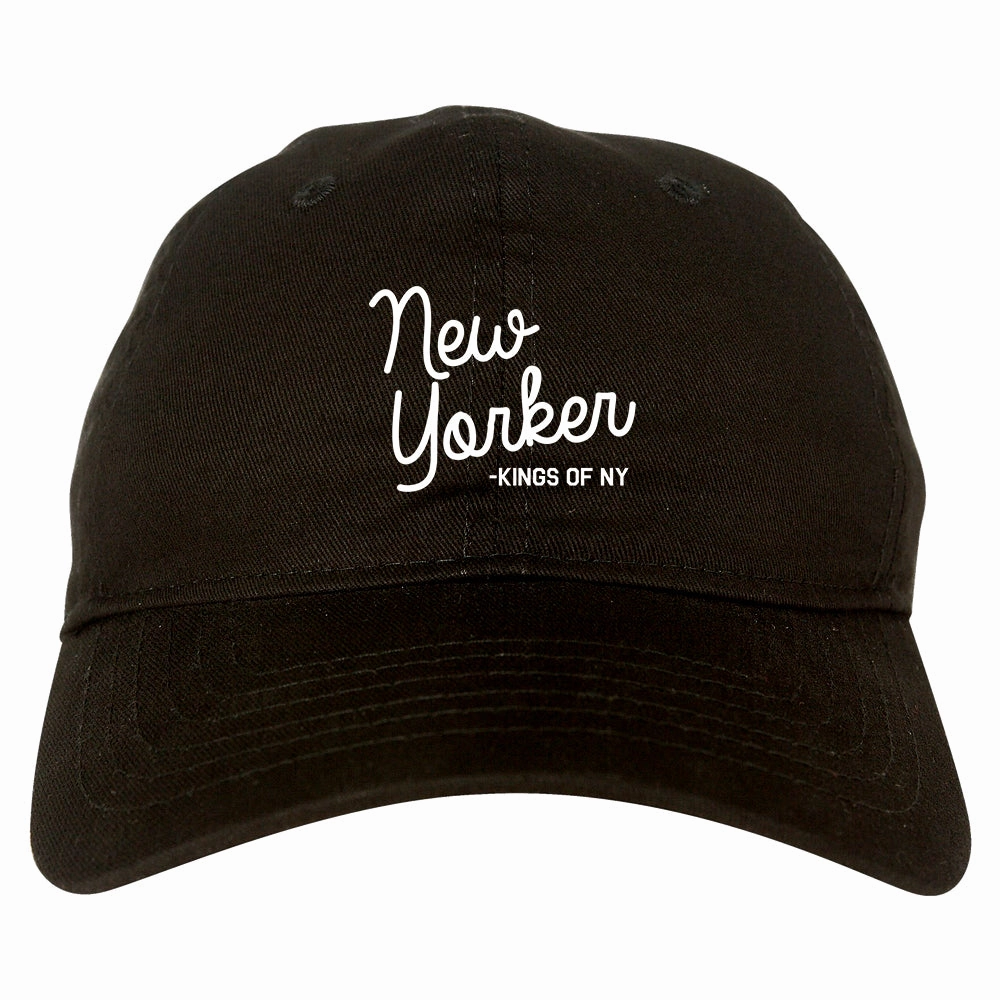 New Yorker Script Mens Dad Hat