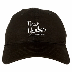 New Yorker Script Mens Dad Hat