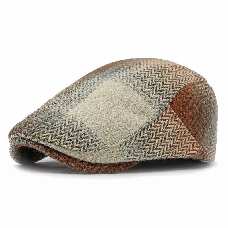 Newark Patchwork Flat Cap