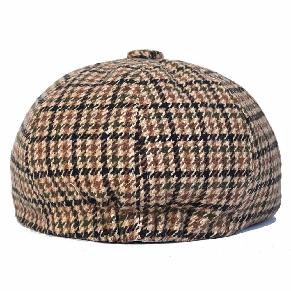 NH Houndstooth Wool Newsboy Cap