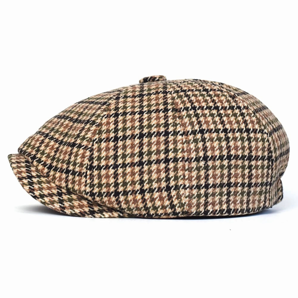 NH Houndstooth Wool Newsboy Cap