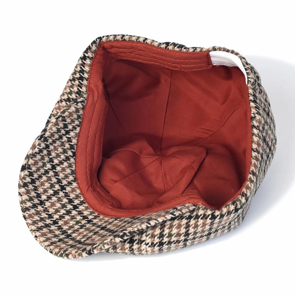 NH Houndstooth Wool Newsboy Cap