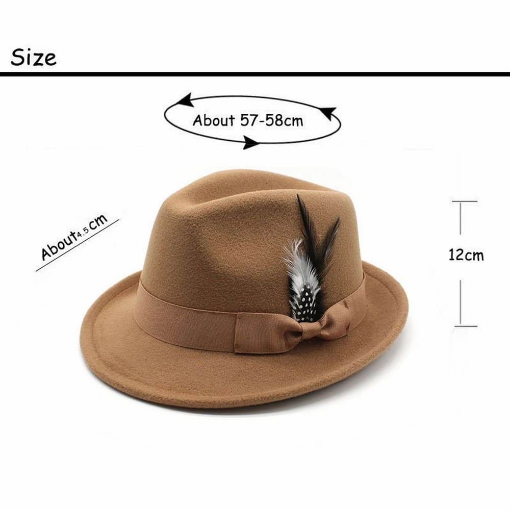 Nimes Feathers Trilby Hat