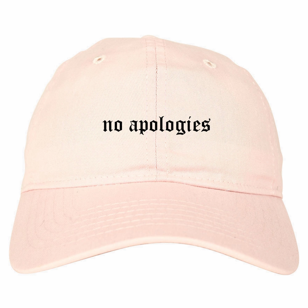 No Apologies Old English Mens Dad Hat