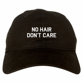No Hair Dont Care Mens Dad Hat Baseball Cap