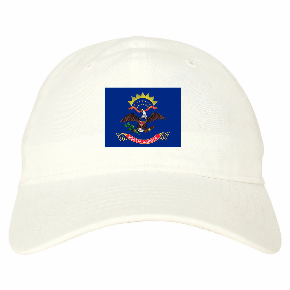 North Dakota State Flag ND Chest Mens Dad Hat