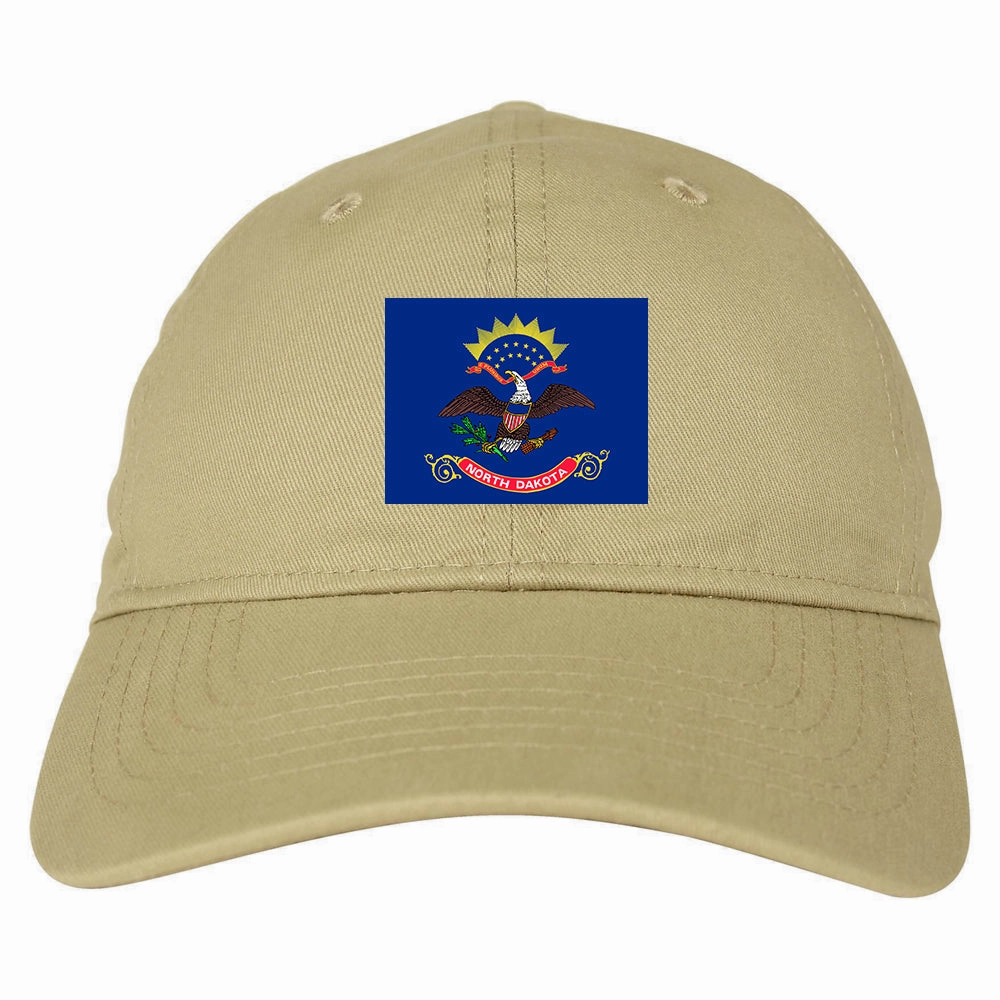 North Dakota State Flag ND Chest Mens Dad Hat