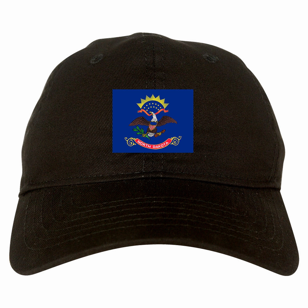 North Dakota State Flag ND Chest Mens Dad Hat