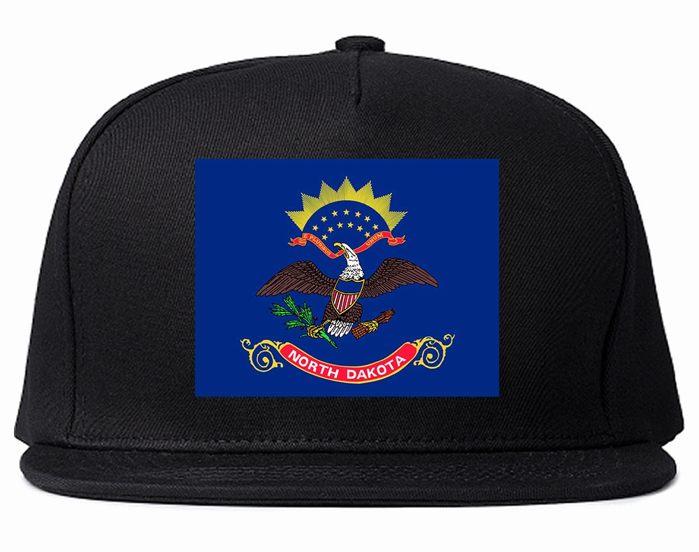 North Dakota State Flag ND Chest Mens Snapback Hat