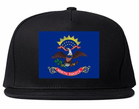 North Dakota State Flag ND Chest Mens Snapback Hat