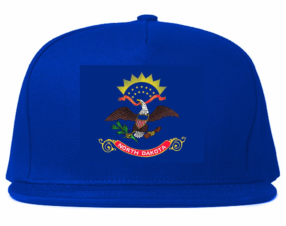 North Dakota State Flag ND Chest Mens Snapback Hat