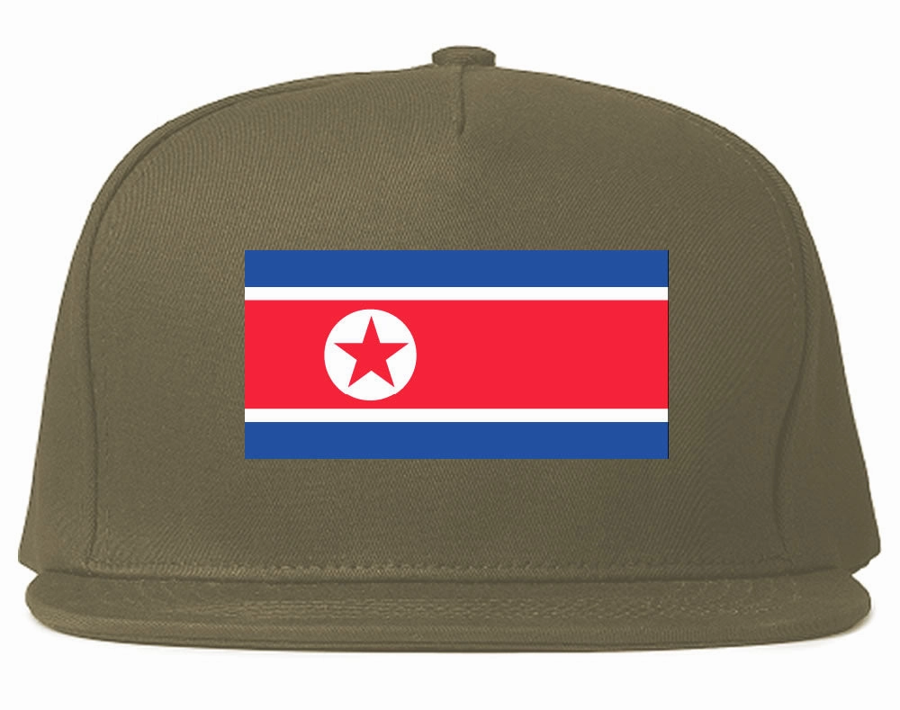 North Korea Flag Country Printed Snapback Hat Cap