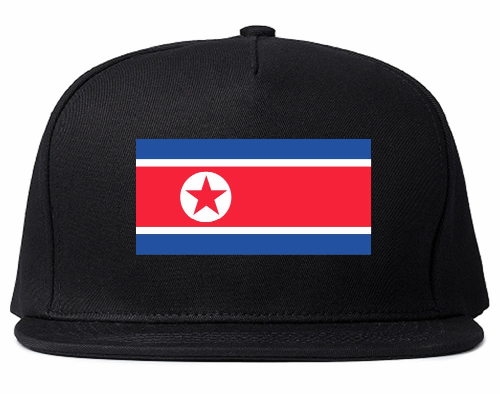 North Korea Flag Country Printed Snapback Hat Cap