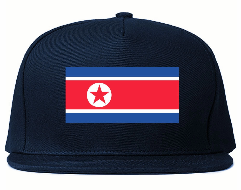 North Korea Flag Country Printed Snapback Hat Cap