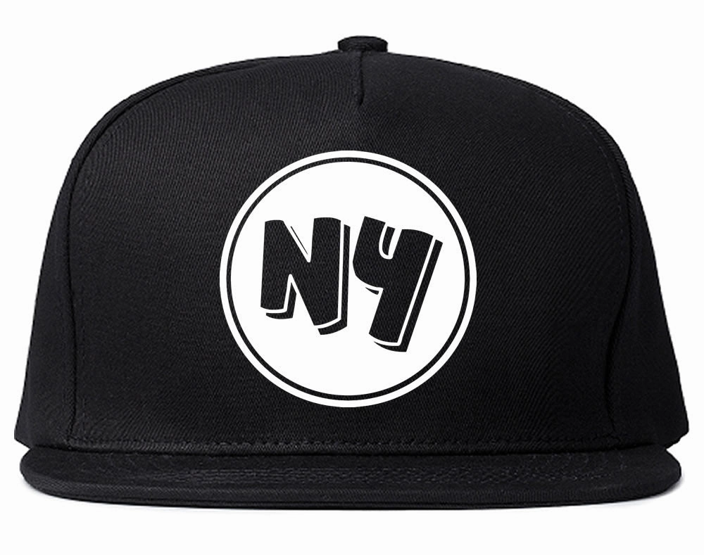 NY Circle Chest Logo Snapback Hat