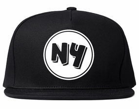 NY Circle Chest Logo Snapback Hat