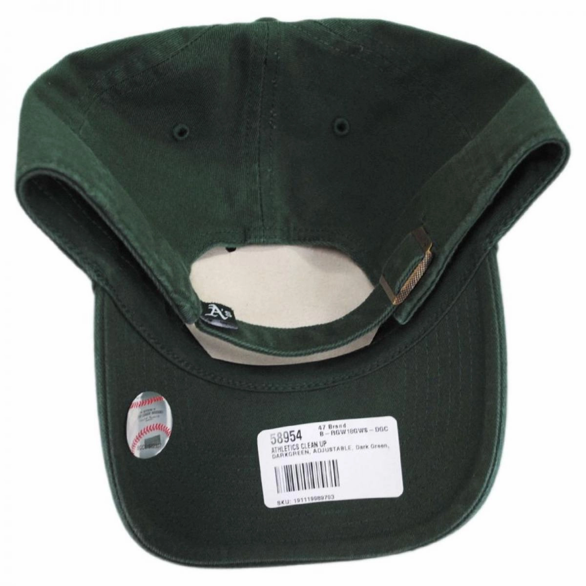 Oakland Athletics MLB Clean Up Strapback Baseball Cap Dad Hat