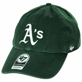 Oakland Athletics MLB Clean Up Strapback Baseball Cap Dad Hat