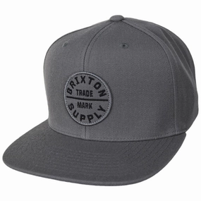Oath III Snapback Baseball Cap - Charcoal & Olive