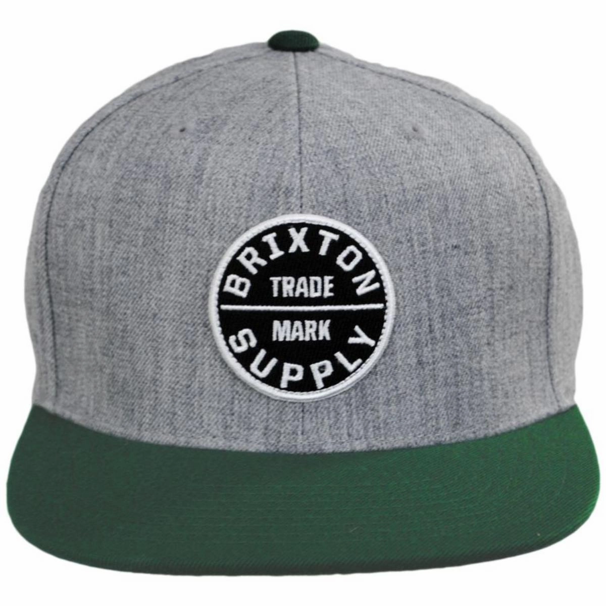 Oath III Snapback Baseball Cap - Heather Grey/Spruce